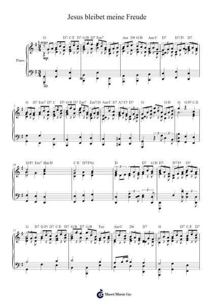 Jesus bleibet meine Freude Sheet Music by Johann Sebastian Bach-Arr.Greydre Keithburne