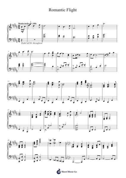 Romantic Flight Sheet Music by John Powell-Arr.Fordniah
