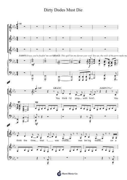 Dirty Dudes Must Die Sheet Music by Jeff Blim-Arr.Hornwald
