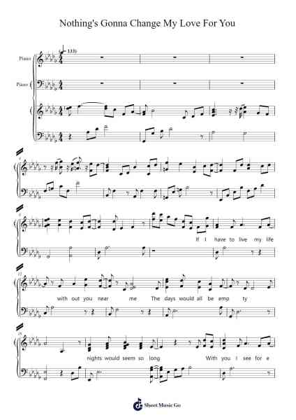 Nothing's Gonna Change My Love For You Sheet Music by George Benson-Arr.Yeaten
