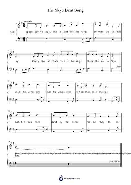 The Skye Boat Song Sheet Music by Traditional Scottish-Arr.Jannuel Graceche