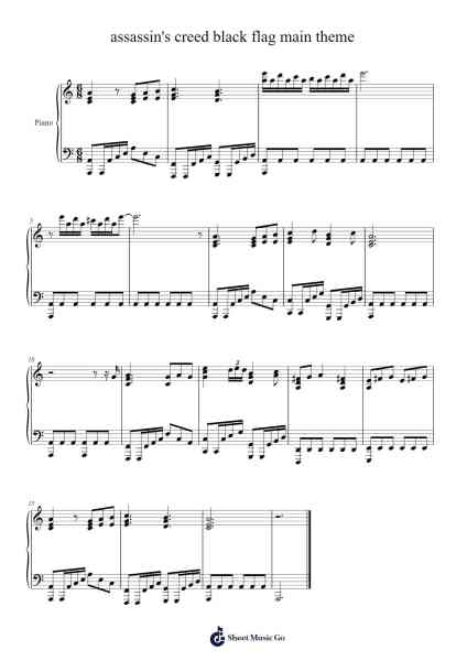 assassin's creed black flag main theme Sheet Music by undefined-Arr.Hughmand