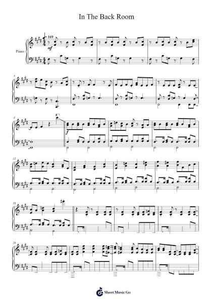 In The Back Room Sheet Music by syudou-Arr.Rodblair