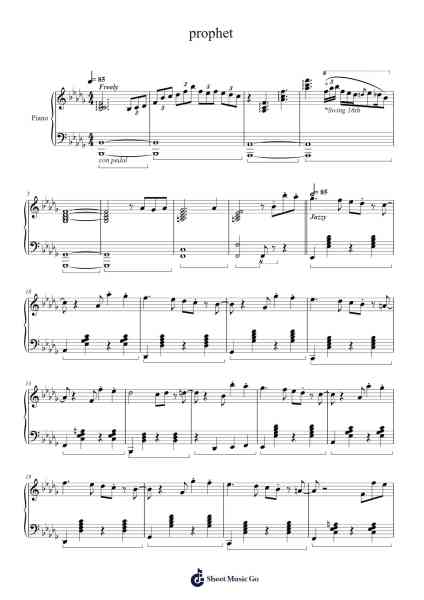 prophet Sheet Music by Satoshi Iwamizu-Arr.Urkuk Joneswat