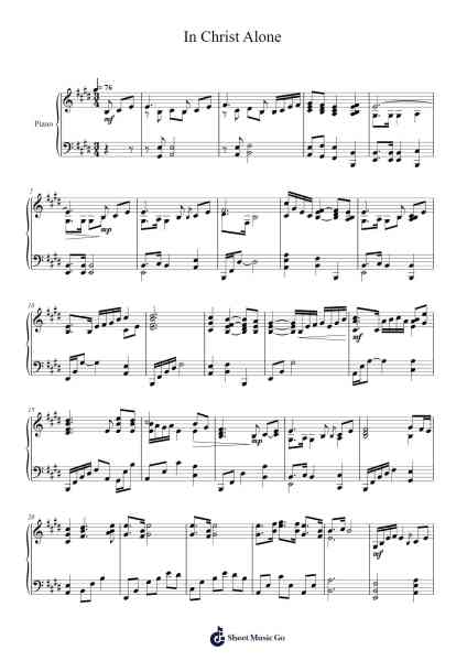 In Christ Alone Sheet Music by Stuart Townend-Arr.Croftslon Maugnings