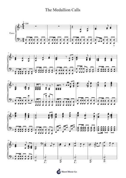 The Medallion Calls Sheet Music by Klaus Badelt-Arr.Jorrell