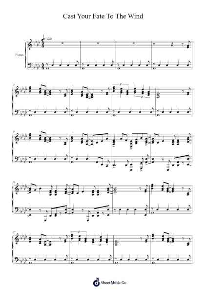 Cast Your Fate To The Wind Sheet Music by Vince Guaraldi-Arr.Halrald