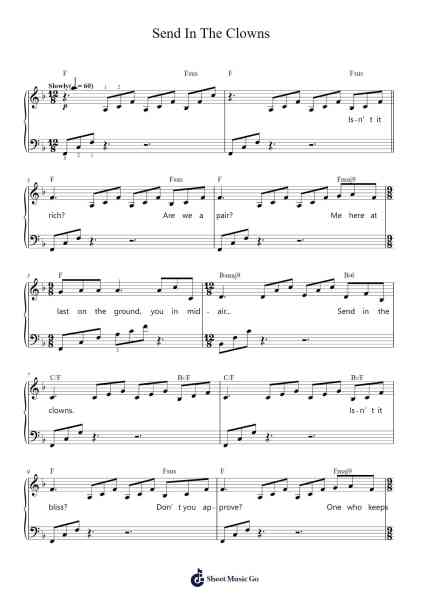 Send In The Clowns Sheet Music by Frank Sinatra-Arr.Hornwald