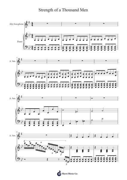 Strength of a Thousand Men - Two Steps From Hell Sheet Music by Thomas Bergersen/Nick Phoenix-Arr.Lytckey Comnel