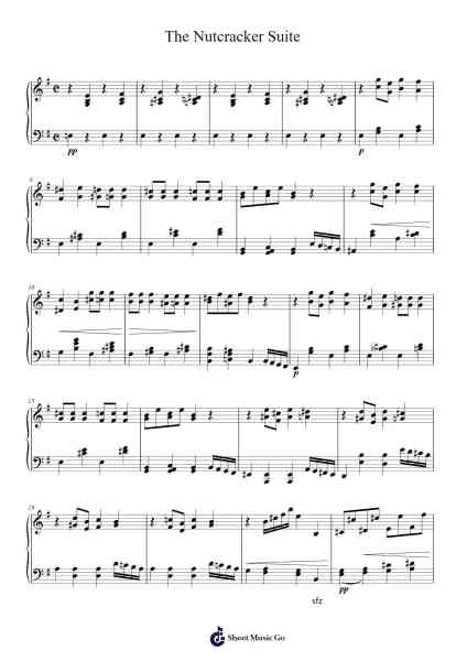 The Nutcracker Suite Sheet Music by Pyotr Ilyich Tchaikovsky-Arr.Toddgail