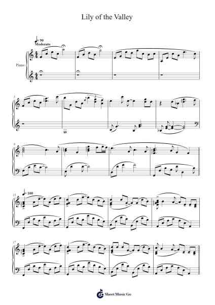 Lily of the Valley Sheet Music by Springgen-Arr.Haycah Touthale
