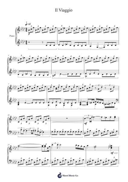 Il Viaggio Sheet Music by Nicholas Britell-Arr.Kayriet Dycook
