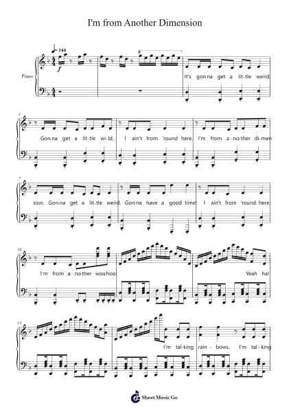 I'm from Another Dimension Sheet Music by Brad Breeck-Arr.Colhill Crichjo