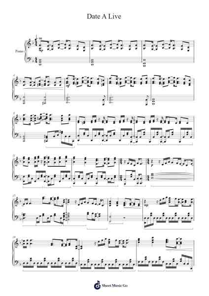 Date A Live Musica per pianoforte di Sweet ARMS - Arr.Wolian