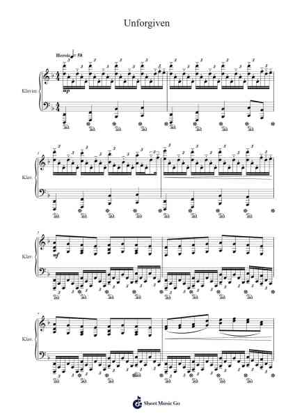 Unforgiven - Battlecry Sheet Music by Two Steps From Hell-Arr.Hugbrey Armnin