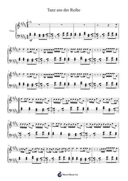 Tanz aus der Reihe Sheet Music by SDP-Arr.Georfoe