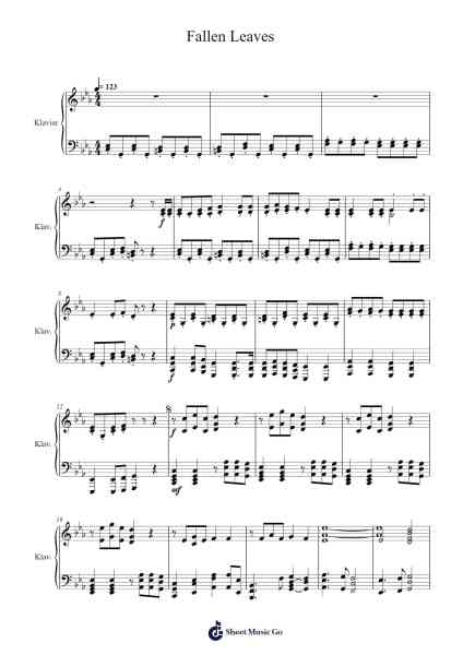 Fallen Leaves Sheet Music by Billy Talent-Arr.Sysham