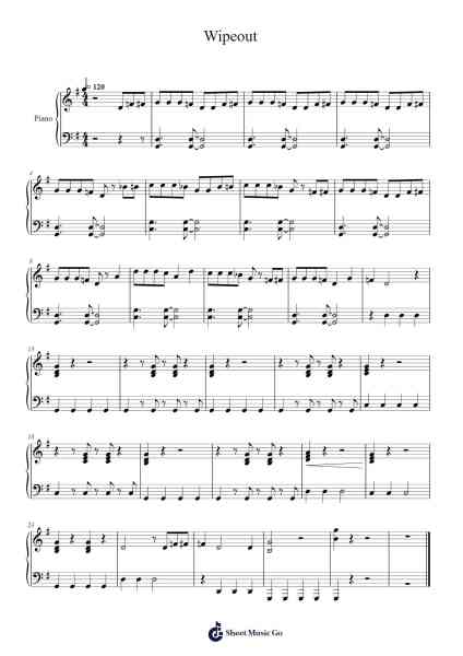 Wipeout Sheet Music by Carol Matz-Arr.Hobryce Cookeniei
