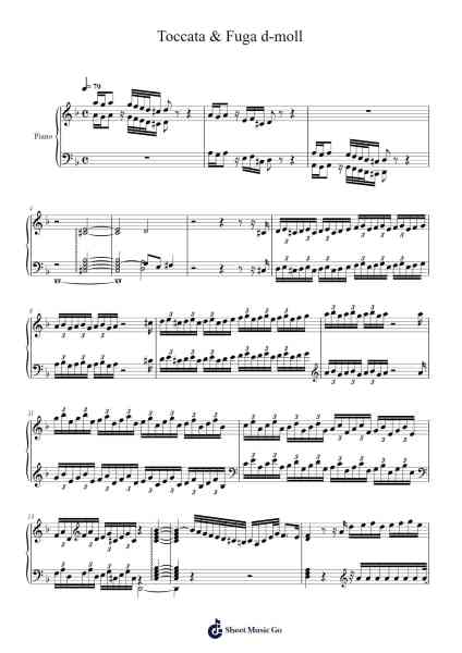 Toccata and Fugue in D Minor, BWV 565 Sheet Music by Johann Sebastian Bach-Arr.Phoelen