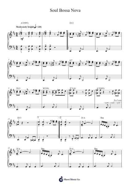 Soul Bossa Nova Sheet Music by Quincy Jones-Arr.Chandys Jehan