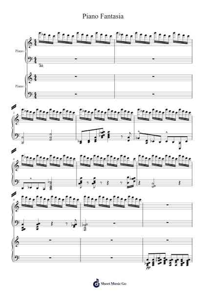 Piano Fantasia Sheet Music by Springreg Billxe-Arr.Kathtta