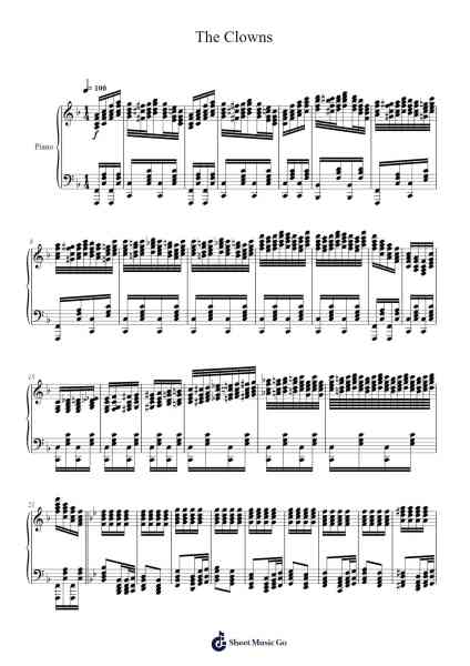 The Clowns Sheet Music by Isaac Ingles-Arr.Totience Queesom