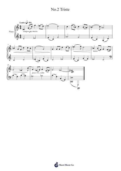 12 Preludios Americanos, Op.12: No.2 Triste Sheet Music by Alberto Ginastera-Arr.Crylip