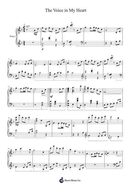 The voice in my heart - Violet Evergarden Sheet Music by Evan Call-Arr.Bartblack Jobky