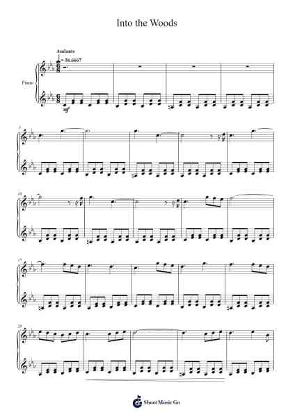 Into the Woods Sheet Music by Omar Núbez-Arr.Dechad