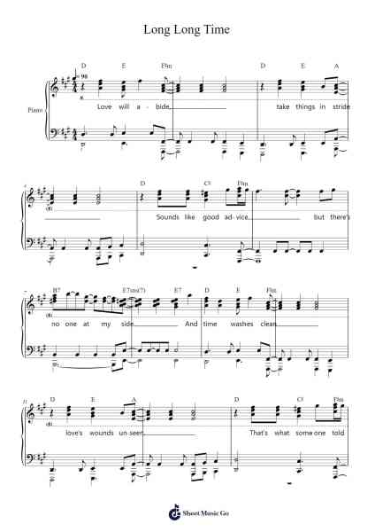 Long Long Time Sheet Music by Harry James-Arr.Crichriet Hawreen