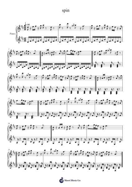spin Sheet Music by Drax/Rekneh-Arr.Seanve Shelward