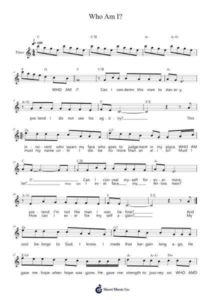 Who Am I? Sheet Music by Claude-Michel Schönberg-Arr.Denre