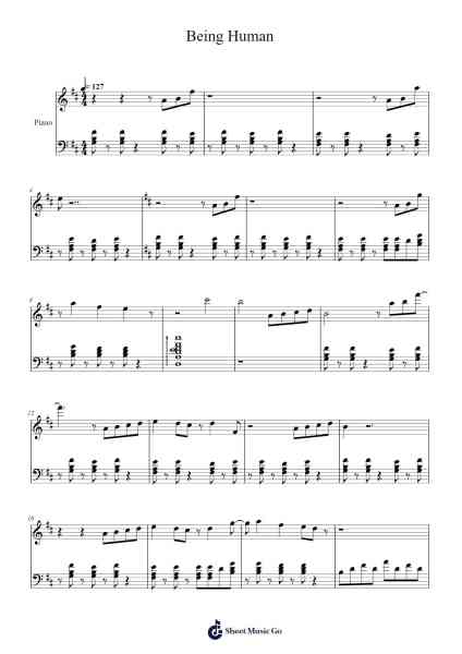 Being Human Sheet Music by Louimay Gasthodore-Arr.Rontrine Ollyn