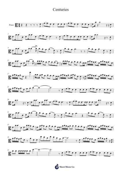 Centuries Sheet Music oleh Fall Out Boy-Arr.Bobtab