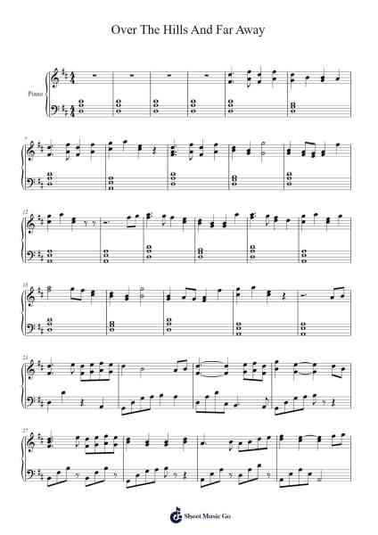 Over The Hills And Far Away Sheet Music by Misc tunes-Arr.Croftswilde Ruthtodd
