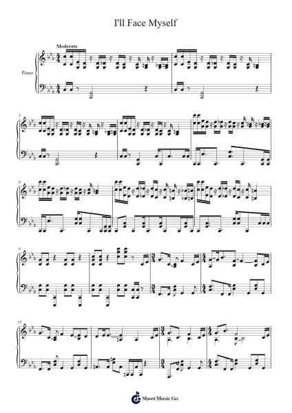 I'll Face Myself Sheet Music by Shoji Meguro-Arr.Babdy Maudpeare