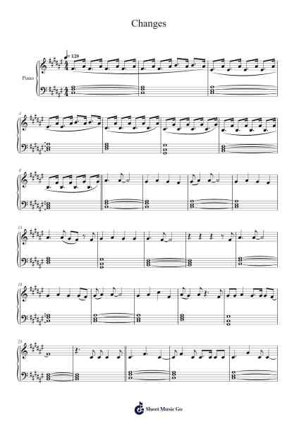 Changes Sheet Music by Hayd-Arr.Humlop