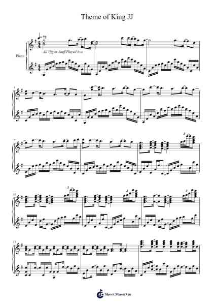 Theme of King JJ Sheet Music by Tarou Umebayashi-Arr.Matlas