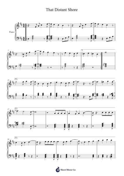 That Distant Shore Sheet Music by Rebecca Sugar-Arr.Pullzie Willmiles