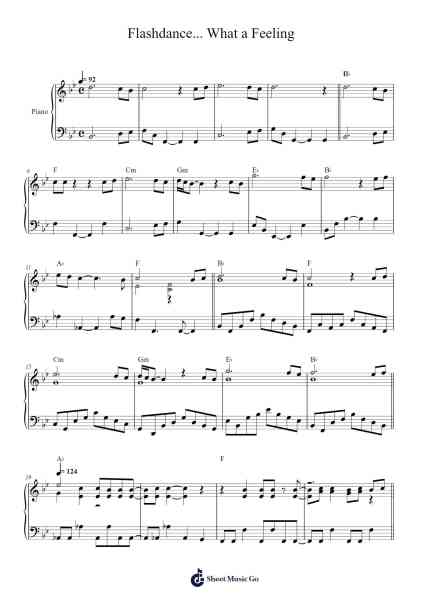 Flashdance... What a Feeling Sheet Music by Giorgio Moroder/Irene Cara-Arr.Eming Birdreade