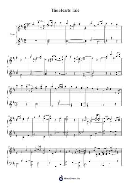 The Hearts Tale Sheet Music by Pegvis-Arr.Clarknence