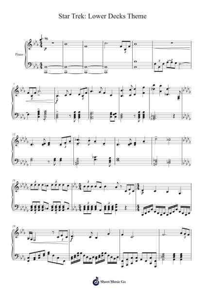 Star Trek: Lower Decks Theme Sheet Music by Chris Westlake-Arr.Warge