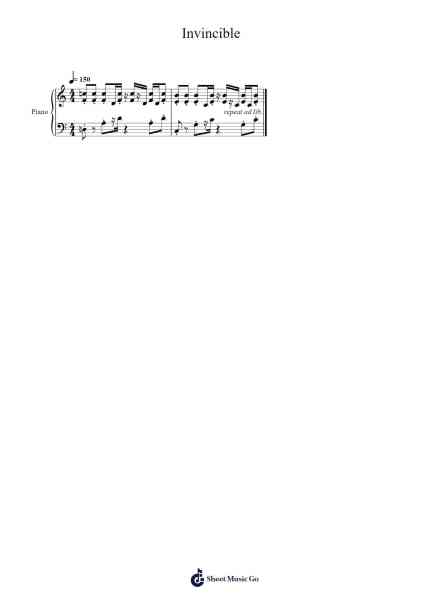 Invincible Sheet Music by Koji Kondo-Arr.Hornjudd