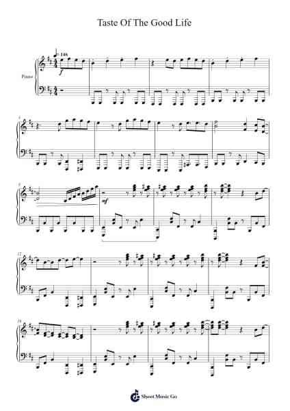 Taste Of The Good Life Sheet Music by Set It Off-Arr.Detio Gemlo