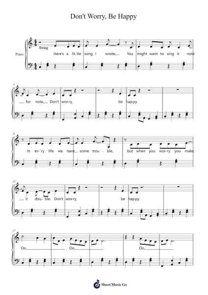 Don't Worry, Be Happy Sheet Music by Bobby McFerrin-Arr.Ranlass Dulelroy