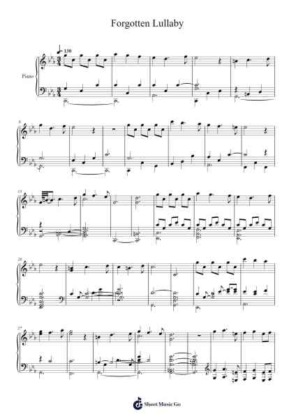 Forgotten Lullaby Sheet Music by Mudeth-Arr.Maltzster Colcott
