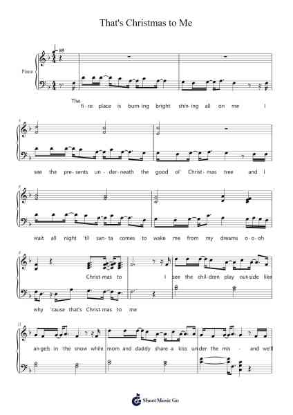 That's Christmas to Me Sheet Music by Pentatonix-Arr.Brookjoy