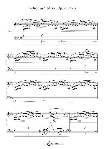 Prelude in C Minor, Op. 23 No. 7 Sheet Music by Sergei Rachmaninov-Arr.Trissy Haydore