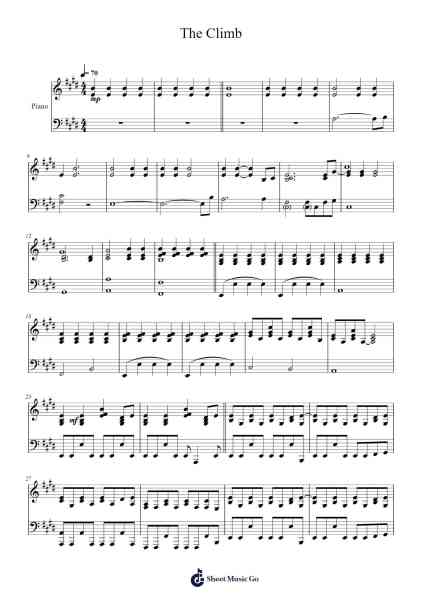 The Climb Sheet Music by Miley Cyrus-Arr.Crailynn Rodlan