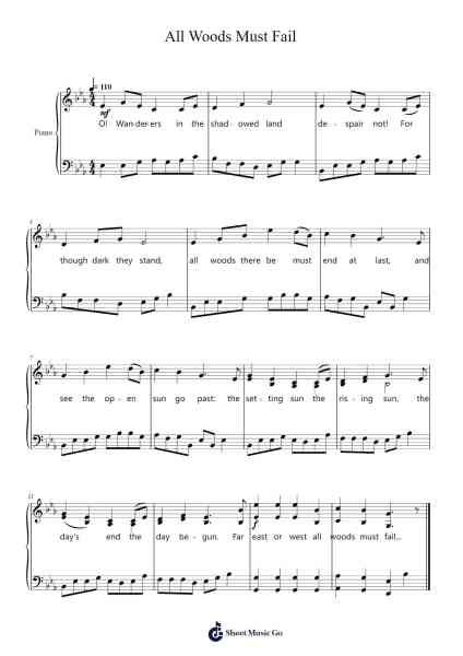 All Woods Must Fail Sheet Music by Keykins Micklass-Arr.Upving